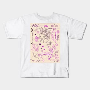 Cancerian - Cancer Vintage Zodiac Horoscope Design Kids T-Shirt